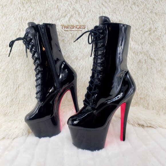 Xtreme 1020TT Black Patent 8" High Heel Ankle Boot RESTOCKED - Picture 12 of 14